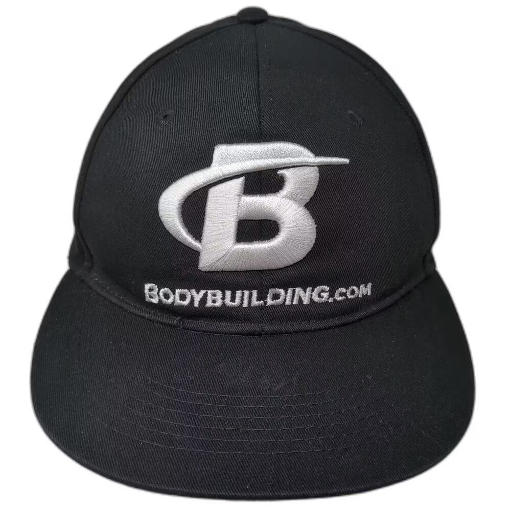 Wicked Wear Snapback Hat Black White OS Bodybuilding Embroidered Logo Workout